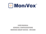 USER MANUAL GENERAL CONFIGURATIONS MONIVOX SMART
