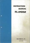 Yaesu FL-2100Z user manual
