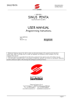 SINUS PENTA USER MANUAL