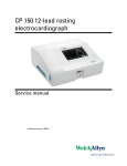 CP 150 12-lead resting electrocardiograph Service manual