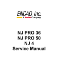 NJ PRO 36 NJ PRO 50 NJ 4 Service Manual