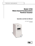 Model 3782 Water-based Condensation Particle Counter Operation