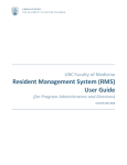Resident Management System (RMS) User Guide