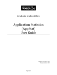 Application Statistics (AppStat) User Guide