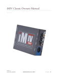 iMIV Classic Owners Manual