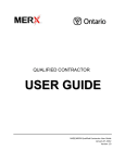USER GUIDE - Government of Ontario