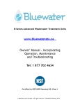 0912 - Bluewater Owners Manual - Approved Rev 0