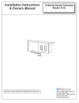 Installation Instructions & Owners Manual