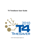 T4 TimeSaver Help & User Guide