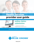 Health Services provider user guide