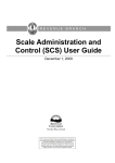 Scale Administration and Control (SCS) User Guide