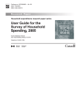 User Guide for the Survey of Household Spending, 2005