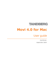Movi for Mac User Guide (4.0)