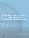 Hypercom ICE 5500 Version 7E - Merchant User Guide
