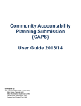 Community Accountability Planning Submission (CAPS) User Guide