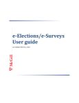 e-Elections/e-Surveys User guide