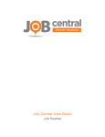 Job Central Job Seeker User Guide