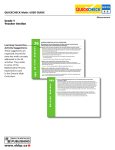 Grade 1 Teacher Section QuiCkCheCk Math: uSer guide