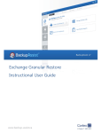 Exchange Granular Restore Instructional User Guide