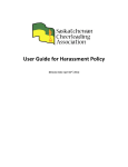SCA User Guide for Harassment Policy