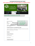 LLIR ONLINE REGISTRATION CHEAT SHEET This is merely a user