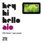 ZTE Velox™ user guide
