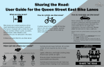 Sharing the Road: User Guide for the Queen Street East Bike Lanes