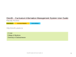 One45 – Curriculum Information Management System User Guide