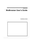 BioBrowser User's Guide