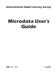 Microdata User's Guide - Microdata Analysis and Subsetting with SDA