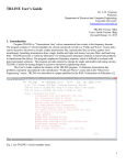 TRLINE User's Guide - Department of ECE