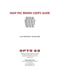SNAP PAC BRAINS USER'S GUIDE