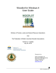 Woodlot for Windows 4 User Guide