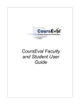 CoursEval Administrator User Guide