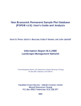New Brunswick Permanent Sample Plot Database