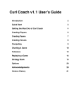 Curl Coach v1.1 User's Guide