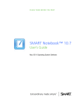 SMART Notebook 10.7 User's Guide for Mac OS X Operating