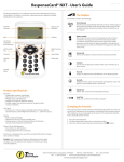 ResponseCard&reg; NXT - User's Guide