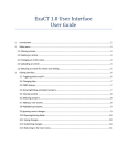 ExaCT 1.0 User Interface User Guide
