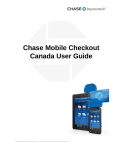 Chase Mobile Checkout Canada User Guide