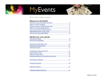 Request checklist MyEvents user guide