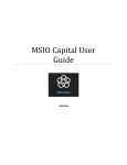 Draft MSIO Capital User Guide