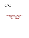 Memorial Univerisity VoIP User's Guide