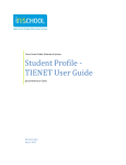 Student Profile - TIENET User Guide