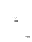Printing Barcodes User Guide