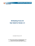 OR Booking Forms CD User Guide for Version 1.4