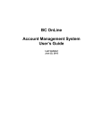 BC OnLine Account Management System User's Guide