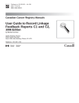 User Guide to Record Linkage Feedback Reports C1 and C2,