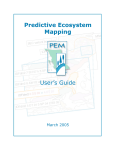 PEM Predictive Ecosystem Mapping User's Guide