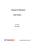 TekCap for Windows User Guide